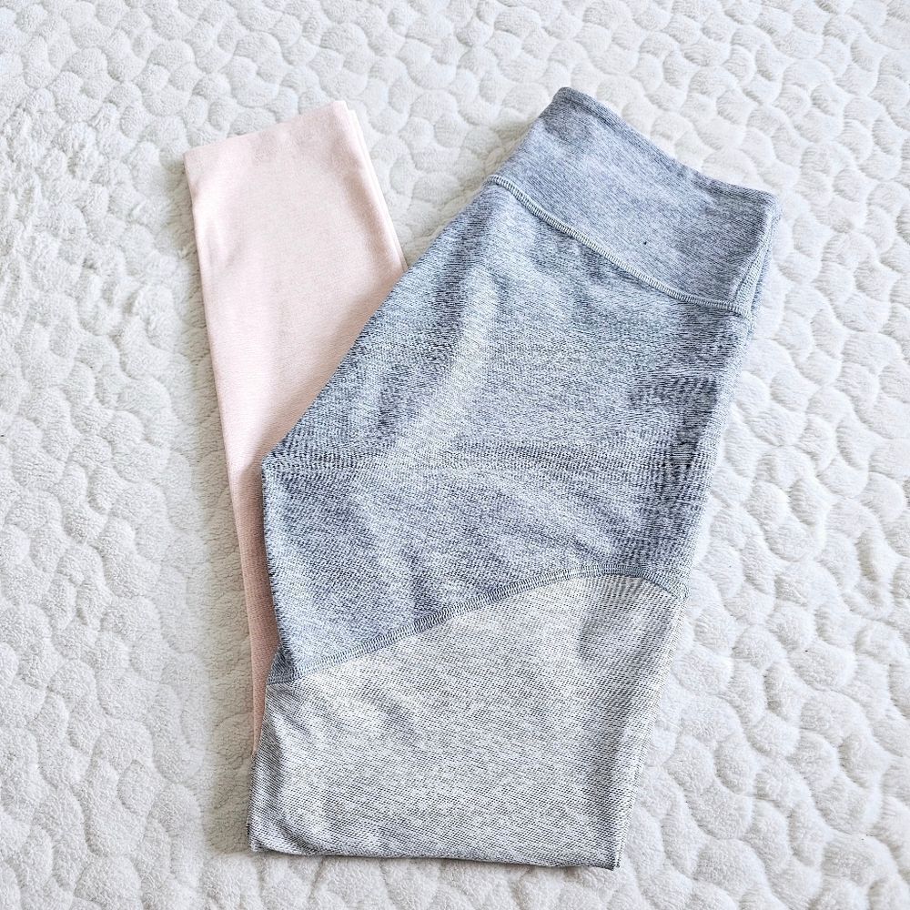 Outdoor Voices colorblock leggings yoga pants gym lounge athleisure M